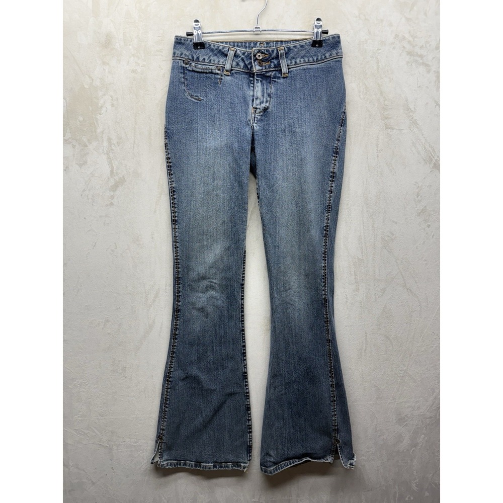 Silver Jeans Womens 27x33 Suki Low Rise Flare Stretch Denim Medium Wash Boho